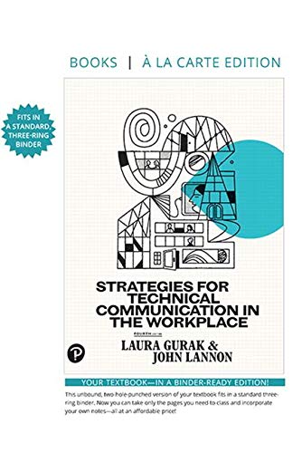 Imagen de archivo de Strategies for Technical Communication in the Workplace -- Loose-Leaf Edition (4th Edition) a la venta por SecondSale