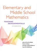 Stock image for Elementary and Middle School Mathematics: Teaching Developmentally, Fifth Canadian Edition for sale by bmyguest books