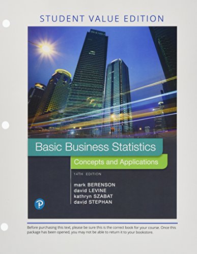 9780134685113: Basic Business Statistics: Concepts and Applications