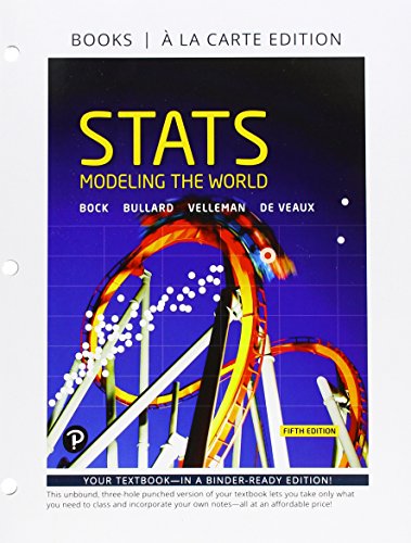 Stock image for Stats: Modeling the World for sale by Palexbooks