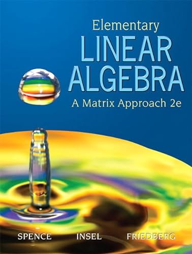 Beispielbild fr Elementary Linear Algebra (Classic Version) (Pearson Modern Classics for Advanced Mathematics Series) zum Verkauf von BooksRun