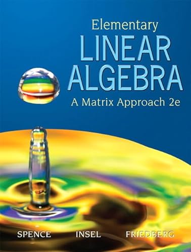 Imagen de archivo de Elementary Linear Algebra (Classic Version) (Pearson Modern Classics for Advanced Mathematics Series) a la venta por BooksRun