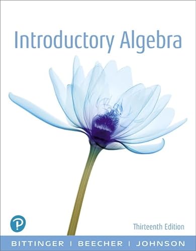 Imagen de archivo de Introductory Algebra (13th Edition) a la venta por BOOKER C
