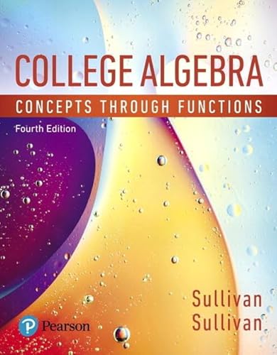 Imagen de archivo de College Algebra : Concepts Through Functions, Books a la Carte Edition a la venta por Better World Books