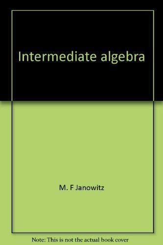 Beispielbild fr Intermediate Algebra zum Verkauf von Better World Books