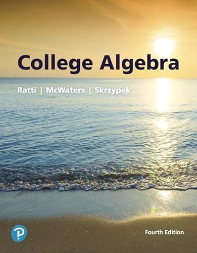 9780134696485: College Algebra