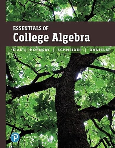 Beispielbild fr Essentials of College Algebra zum Verkauf von BooksRun