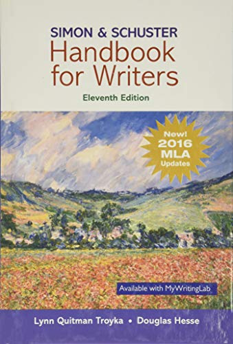 Beispielbild fr Simon & Schuster Handbook for Writers, MLA Update Edition zum Verkauf von Textbooks_Source