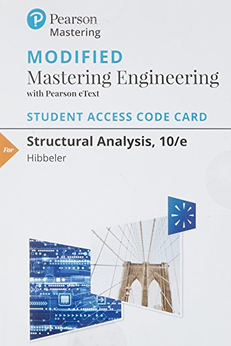 Stock image for Modified Mastering Engineering with Pearson eText -- Standalone Access Card -- for Structural Analysis for sale by Textbooks_Source