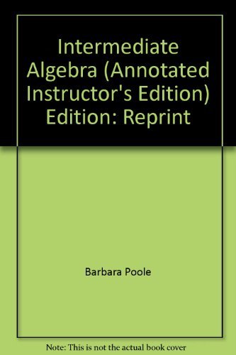 Stock image for Intermediate algebra for sale by dsmbooks