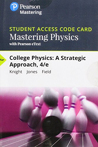 Beispielbild fr Mastering Physics with Pearson eText -- Standalone Access Card -- for College Physics: A Strategic Approach (4th Edition) zum Verkauf von One Planet Books