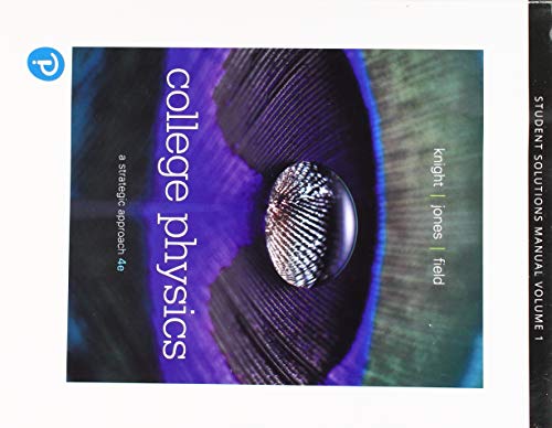 Beispielbild fr Student Solutions Manual for College Physics: A Strategic Approach, Volume 1 (Chapters 1-16) zum Verkauf von BooksRun