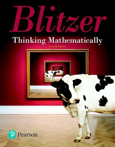 

Thinking Mathematically Plus MyLab Math with Pearson eText -- 24 Month Access Card Package (What's New in Service Math)