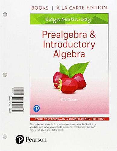 Stock image for Prealgebra & Introductory Algebra, Books a la Carte Edition for sale by Revaluation Books