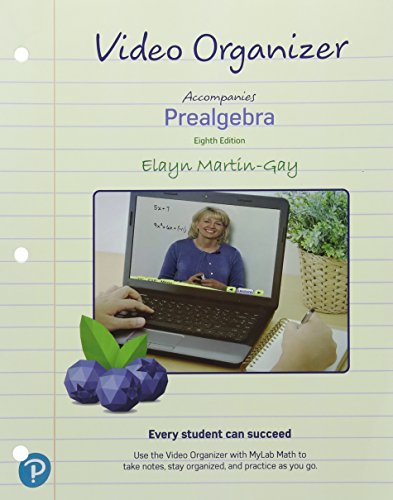 Stock image for Video Notebook for Prealgebra for sale by Walker Bookstore (Mark My Words LLC)