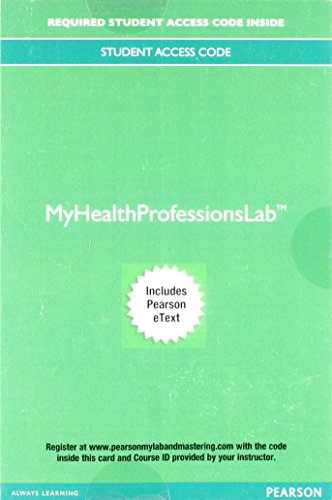 9780134709703: Mylab Health Professions with Pearson Etext -- Access Card -- For Comprehensive Health Insurance