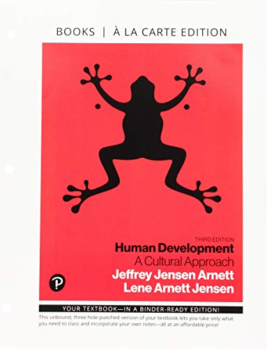 Beispielbild fr Human Development: A Cultural Approach -- Loose-Leaf Edition zum Verkauf von HPB-Red