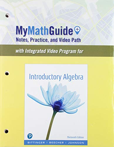 Imagen de archivo de MyMathGuide for Introductory Algebra a la venta por Textbooks_Source