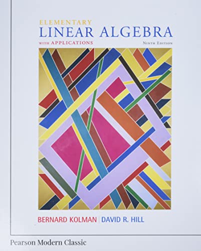 Stock image for Elementary Linear Algebra with Applications (Classic Version) (Pearson Modern Classics for Advanced Mathematics Series) for sale by BooksRun