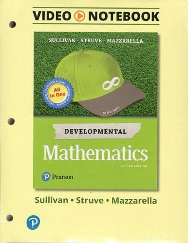Stock image for Video Notebook for Developmental Mathematics: Prealgebra, Elementary Algebra, and Intermediate Algebra for sale by HPB-Red