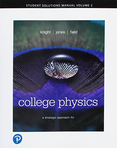 Beispielbild fr Student Solutions Manual for College Physics: A Strategic Approach, Volume 2 (Chapters 17-30) zum Verkauf von BooksRun