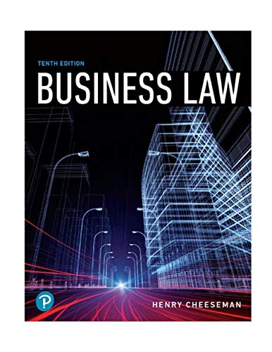 9780134728780: Business Law (What's New in Business Law)