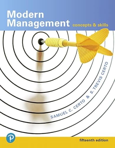 9780134729138: Modern Management: Concepts and Skills