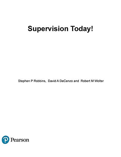 Stock image for Supervision Today! for sale by Easy Books