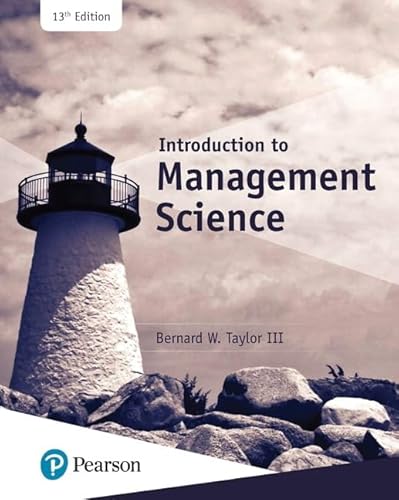 Beispielbild fr Introduction to Management Science zum Verkauf von TextbookRush