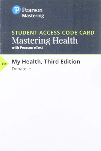 Stock image for MasteringHealth with Pearson eText -- ValuePack Access Card -- for My Health for sale by Campus Bookstore