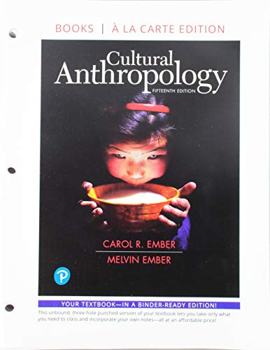 Imagen de archivo de Cultural Anthropology -- Loose-Leaf Edition (15th Edition) a la venta por Textbooks_Source