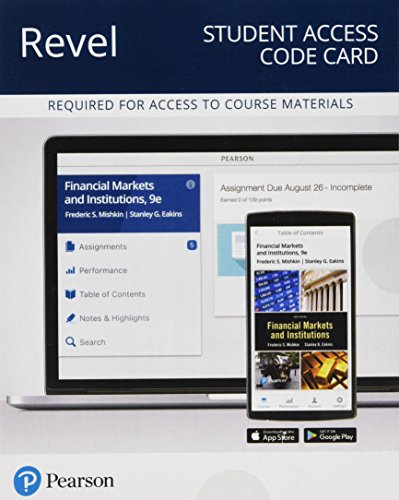 Imagen de archivo de REVEL for Financial Markets and Institutions -- Access Card (9th Edition) (What's New in Finance) a la venta por Textbooks_Source