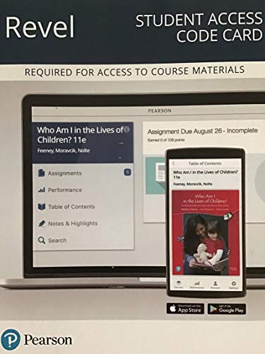 Stock image for Who Am I in the Lives of Children? An Introduction to Early Childhood Education -- Revel Access Code for sale by GoldenWavesOfBooks