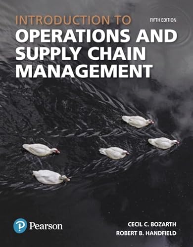 Beispielbild fr Introduction to Operations and Supply Chain Management (What's New in Operations Management) zum Verkauf von Books Unplugged