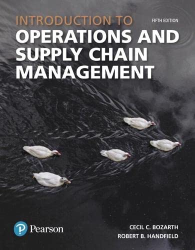 Stock image for Introduction to Operations and Supply Chain Management (What's New in Operations Management) for sale by Book Deals
