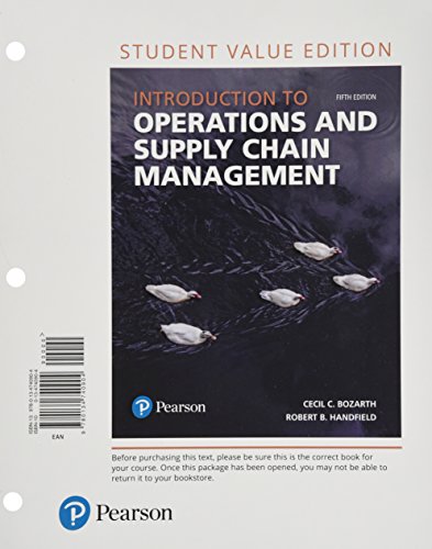 Stock image for Introduction to Operations and Supply Chain Management for sale by Professional Book Services