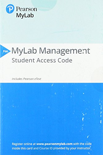9780134741543: MyLab Management with Pearson eText -- Access Card -- for Human Resource Management