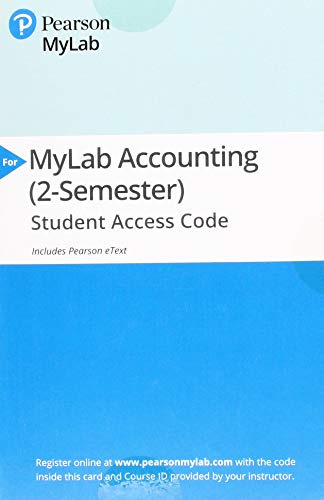 Stock image for MyLab Accounting with Pearson eText -- Access Card -- for Pearson's Federal Taxation 2019 Comprehensive for sale by Campus Bookstore