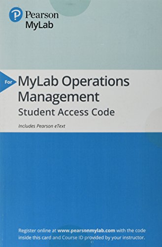 Beispielbild fr Mylab Operations Management with Pearson Etext -- Access Card -- For Managing Supply Chain and Operations: An Integrative Approach zum Verkauf von Revaluation Books