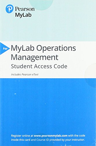 Imagen de archivo de Operations Management: Processes and Supply Chains -- MyLab Operations Management with Pearson eText a la venta por One Planet Books