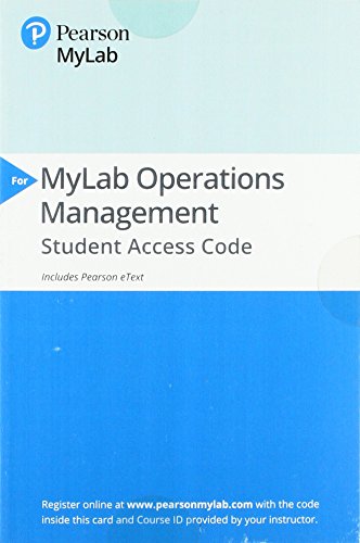 9780134742366: Operations Management Myomlab With Pearson Etext Access Card: Processes and Supply Chains