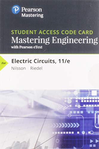 9780134743837: Mastering Engineering Pearson Etext Standalone Access Card for Electric Circuits + Electric Circuits, Student Value, 11ed.