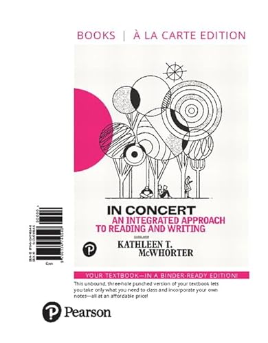 

In Concert: An Integrated Approach to Reading and Writing