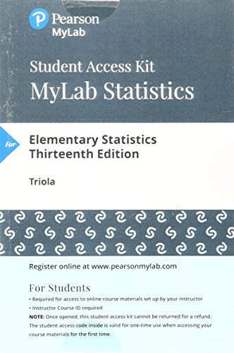 Stock image for Elementary Statistics Mystatlab With Pearson Etext Standalone Access Card for sale by Revaluation Books