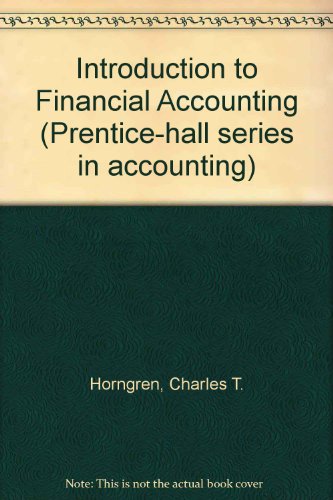 Stock image for Introduction to Financial Accounting for sale by HPB-Red