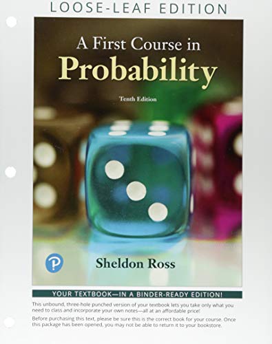 9780134753751: A First Course in Probability
