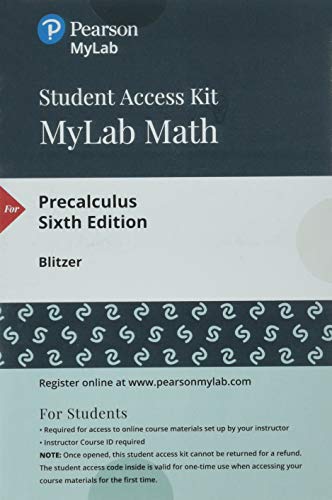 Imagen de archivo de Precalculus -- MyLab Math with Pearson eText a la venta por BooksRun