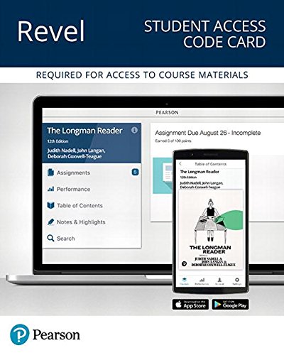 Stock image for Longman Reader, The -- Revel Access Code (What's New in English Composition) for sale by Textbooks_Source