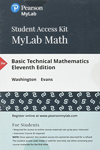Beispielbild fr Basic Technical Mathematics -- MyLab Math with Pearson eText Access Code zum Verkauf von BooksRun