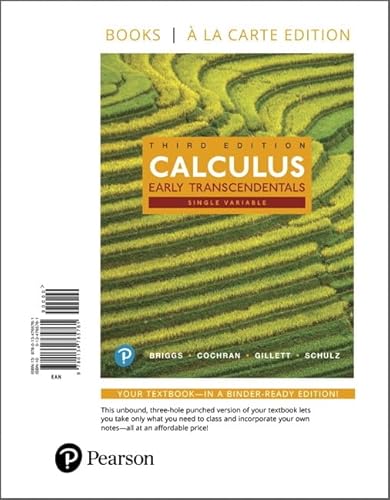 Stock image for Single Variable Calculus: Early Transcendentals, Books A La Carte Edition (3rd Edition) for sale by Textbooks_Source